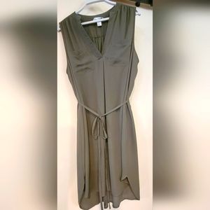 Women's sleeveless dress. Forest/military green. Size 10. H&M